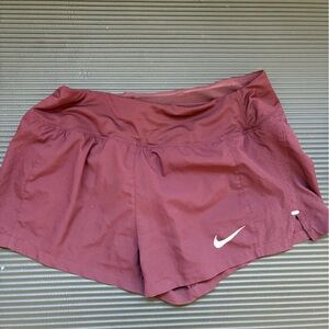 Burgundy Nike Running Dry Fit Women's Shorts